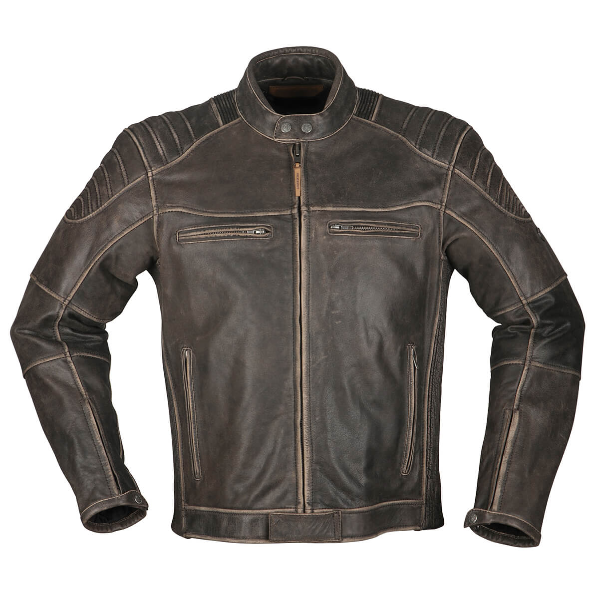 Aged leather jacket best sale